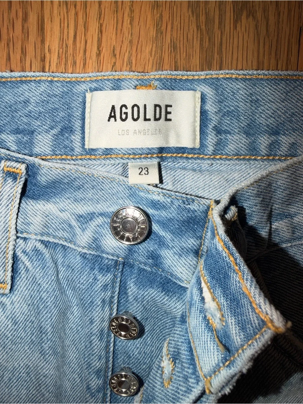 AGOLDE Parker Denim Shorts